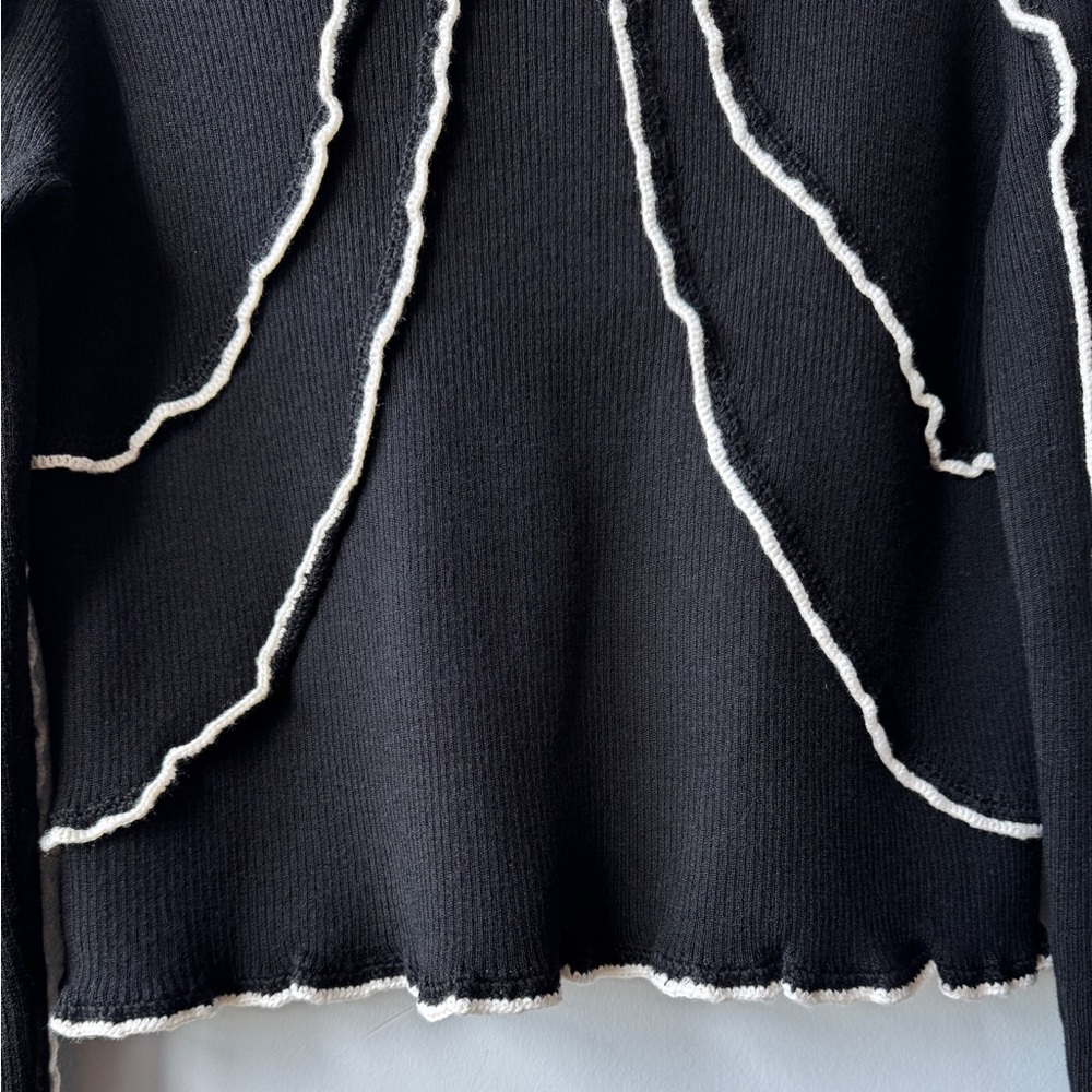 Sea New York "Elin" Ribbed Deconstructed Sweater -Size XL - Picture 8 of 16